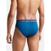 Jockey US17 Men Super Combed Cotton Rib Solid Brief - Poseidon - None