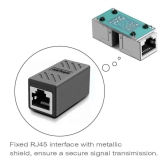 Lapster RJ45 Connector Coupler Ethernet Network LAN Connector - 1 Piece