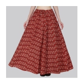 Sttoffa Red Cotton Womens Flared Skirt ( Pack of 1 ) - None