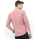 Ketch Polyester Slim Fit Solids Full Sleeves Mens Casual Shirt - Pink ( Pack of 1 ) - None