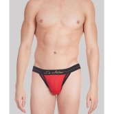 La Intimo - Red LIJO011 Spandex Mens Thongs ( Pack of 1 ) - None