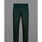 Hunter Green Normal Fit Trousers-40