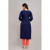 Kapadia - Navy Straight Rayon Womens Stitched Salwar Suit ( Pack of 1 ) - None