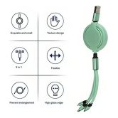 Green 3A Multi Pin Cable 1.2 Meter - Green