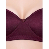 KYODO - Wine Cotton Womens Bra & Panty Set ( Pack of 1 ) - None