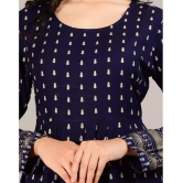 SIPET - Blue Rayon Women''s Anarkali Kurti ( Pack of 1 ) - None