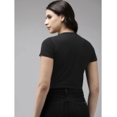 PPTHEFASHIONHUB Black Cotton Regular Fit Womens T-Shirt ( Pack of 1 ) - None