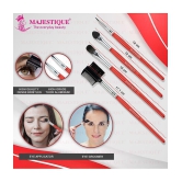 Majestique Professional Eye Beautifier Brush Set, 4pcs (Assorted Color)