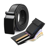 Loopa - PU Mens Belts Wallets Set ( Pack of 2 ) - None