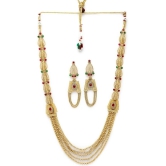 Sukkhi Gold Alloy Necklace Set ( Pack of 1 ) - Gold