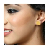 Vighnaharta Elegant Twinkling Beautiful Gold Plated Screw back Jumbo Studs Earring for Women and Girls   [VFJ1618ERG ] - Golden