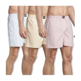 broon Multicolor BOXER SHORTS Cotton Mens Boxer- ( Pack of 3 ) - None