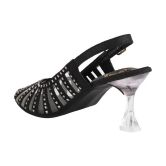 Shoetopia - Black Women''s Sandal Heels - None