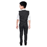 Ahhaaaa Kids Ethnic Wear Cotton Blend Waistcoat Shirt and Trouser Set for Boys - None