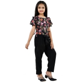 Arshia Fashions Multi Crepe Girls Top With Pants ( Pack of 1 ) - None