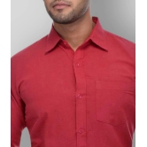 DESHBANDHU DBK - Red Cotton Regular Fit Mens Formal Shirt (Pack of 1) - None