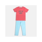 MINI KLUB Multicolor Cotton Boys T-Shirt & Pants ( Pack of 1 ) - None