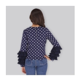 Cutecumber - Navy Georgette Girls Top ( Pack of 1 ) - None