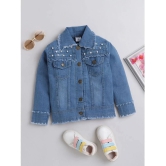 DKGF Fashion - Light Blue Denim Girls Denim Jackets ( Pack of 1 ) - None