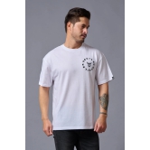 Go Devil (in Black) Printed White Oversized T-Shirt for Men XXL