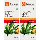 Krishna's Herbal & Ayurveda Papaya Leaf Juice 500ml ( Pack of 2 )