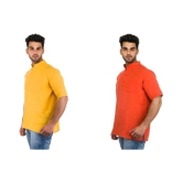 DESHBANDHU DBK Multi 100 Percent Cotton Kurta Pack of 2 - None