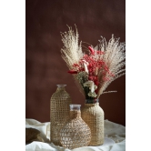 GLASS HEMP VASE-With the flower setting