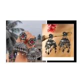 Samridhi DC Black Jhumki Earrings ( Pack of 2 ) - Black