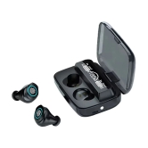 VERONIC M17 Bluetooth True Wireless (TWS) In Ear 30 Hours Playback Low Latency,Powerfull bass IPX4(Splash & Sweat Proof) Black