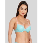 ILRASO - Blue Elastane Lightly Padded Women's Push Up Bra ( Pack of 1 ) - None