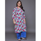 Tissu Cotton Printed Kurti With Palazzo Womens Stitched Salwar Suit - Multicolor ( Pack of 1 ) - None