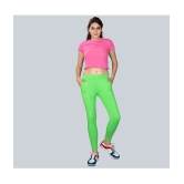 KARARO JEGGINGS - Cotton Blend Skinny Fit Lime Green Womens Jeggings ( Pack of 1 ) - None