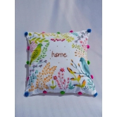 Hand Painted Garden Cushion Cover