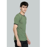 LEEBONEE - Green Cotton Blend Regular Fit Men's T-Shirt ( Pack of 1 ) - None