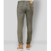 HJ HASASI - Olive Green Cotton Blend Regular Fit Mens Jeans ( Pack of 1 ) - None