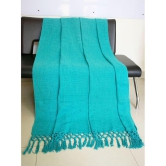 HUGS N RUGS - 3 Seater Cotton Throw ( Pack of 1 ) - Sea Green