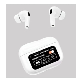 COREGENIX A9 TouchScreen ANC Bluetooth True Wireless (TWS) In Ear 32 Hours Playback Active Noise cancellation IPX4(Splash & Sweat Proof) White