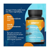 Unifit Omega 3 Fish Oil 1000mg Capsules and Multivitamin Capsules for Men and Women for Stamina, Immunity and healthy Heart (120 Capsules- Pack of 2)