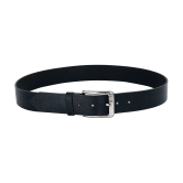 Leather World - Black 100% Leather Mens Formal Belt ( Pack of 1 ) - None