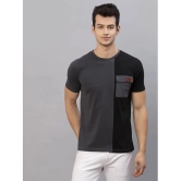 Rigo Cotton Slim Fit Colorblock Half Sleeves Mens T-Shirt - Grey ( Pack of 1 ) - None