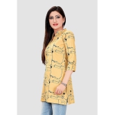 Meher Impex - Mustard Cotton Blend Womens Tunic ( Pack of 1 ) - None