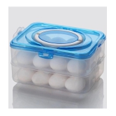 HOMETALES Plastic White Egg Container ( Set of 1 ) - White