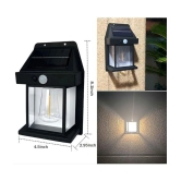 MAGNIQUE Solar Wall Lantern with 3 Modes & Motion Sensor, Waterproof Exterior Lighting with Clear Panel Premium Lamps (Pack of 1)\n - Assorted