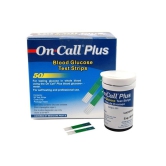 On Call Plus Glucometer Strips 50 T pack of 2 Expiry March 2024