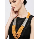 YOUBELLA Orange Alloy Necklace ( Pack of 1 ) - Orange