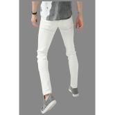 HALOGEN - White Denim Skinny Fit Men's Jeans ( Pack of 1 ) - None