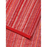 URBAN MAGIC - Cotton Red Striped Bath Towel ( 70x140 ) cm 475 -GSM ( Pack of 1 ) - Red