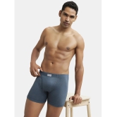 Jockey 8008 Men Super Combed Cotton Rib Solid Boxer Brief - Deep Slate - None