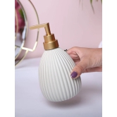 White Purity Soap Dispenser - Cylindrical Shape