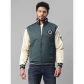 UrbanMark Men Regular Fit Quilted Jacket-Green - None